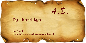 Ay Dorottya névjegykártya